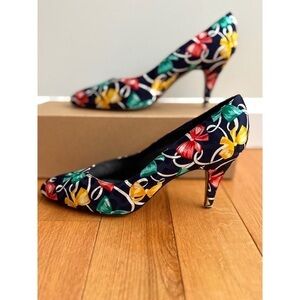 Colorful Floral Women's Heels